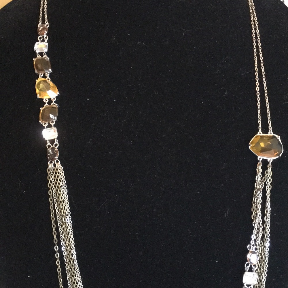 Chain Necklace with jewel embellishments